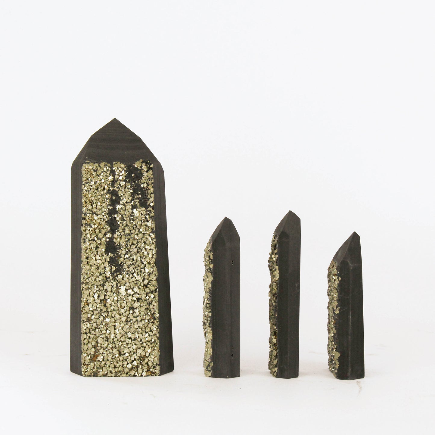 Shungite with Pyrite Towers