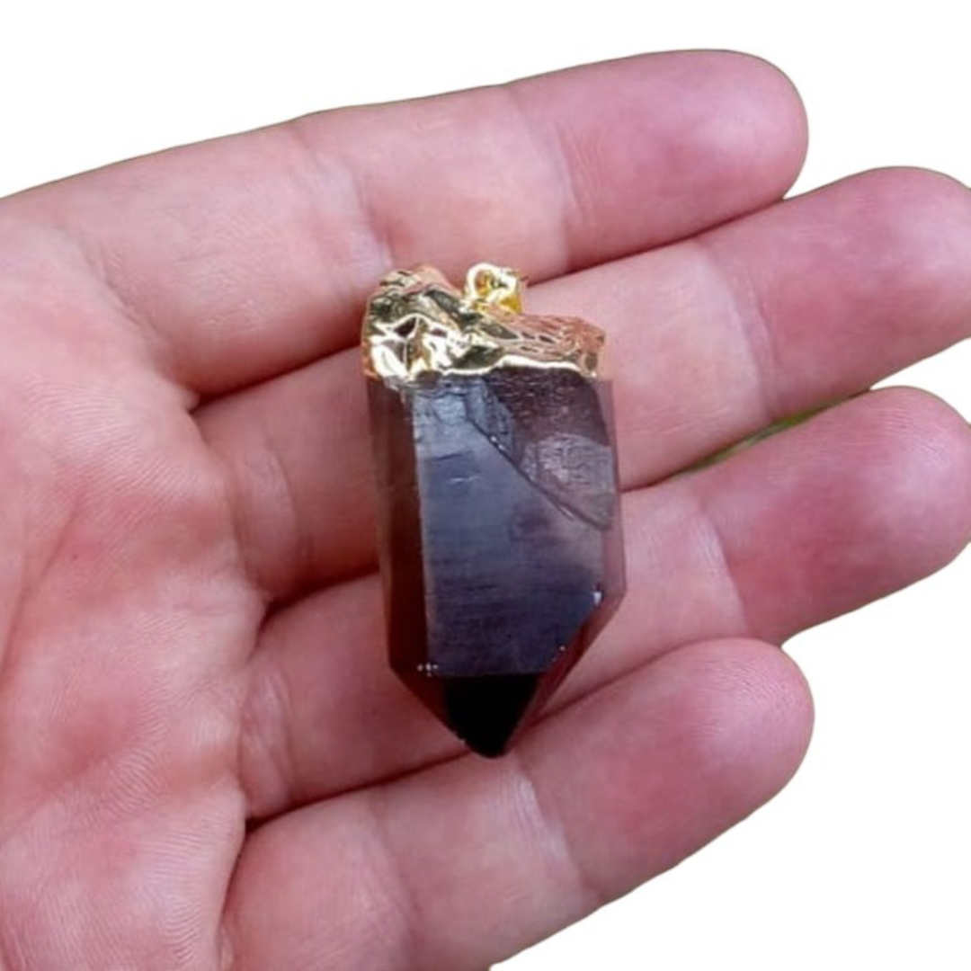 Smoky Quartz Rough Point Pendants