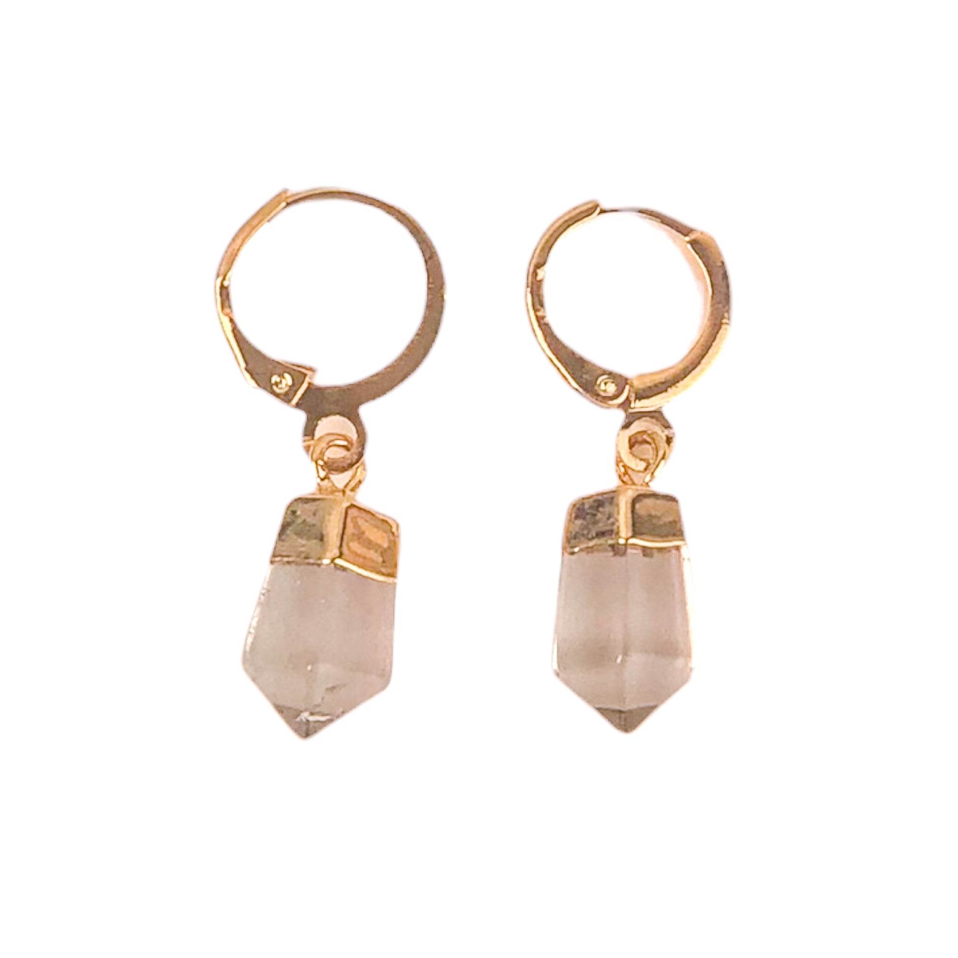 Tiny Quartz Points Earrings