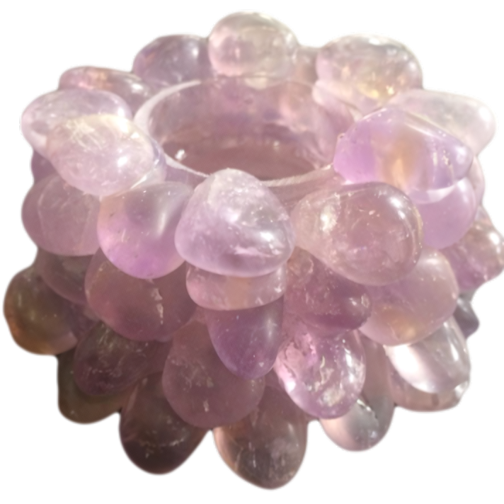 TUMBLED CANDLE HOLDER - SMALL