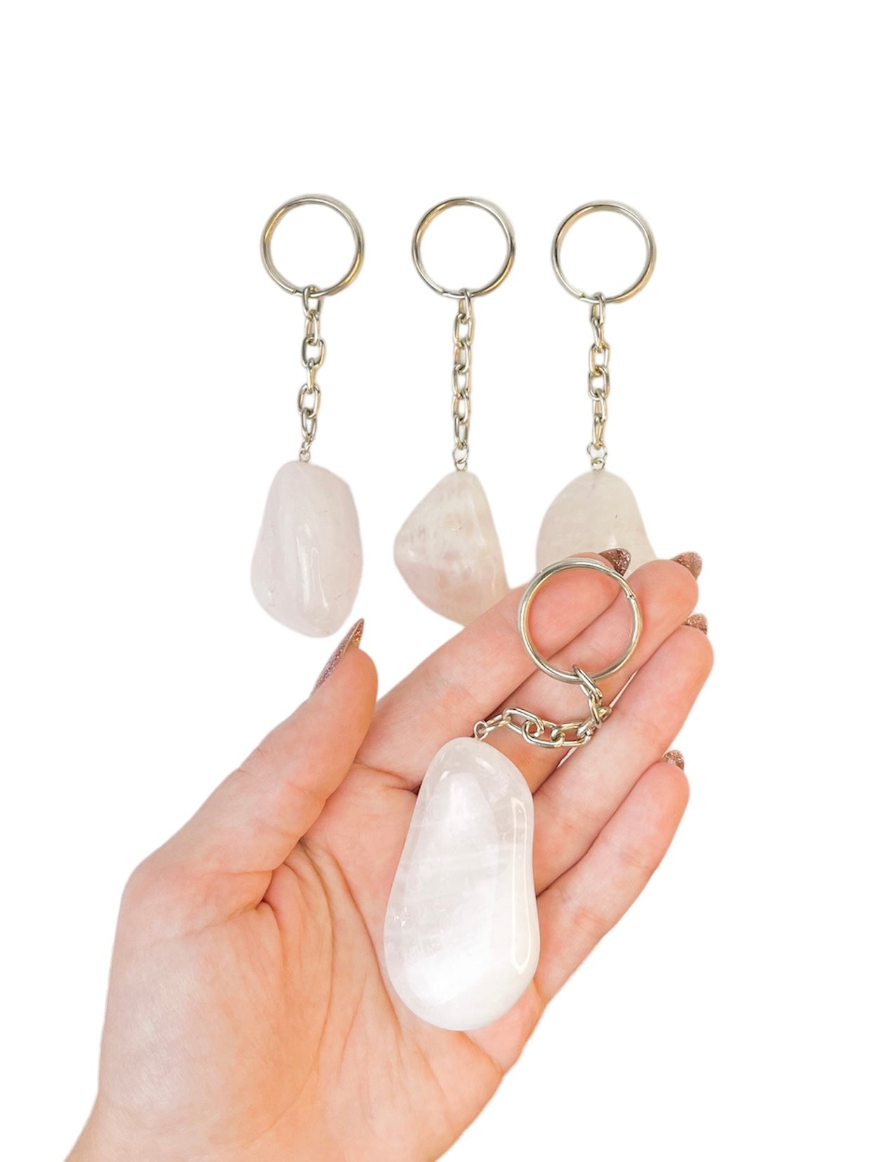 TUMBLED STONES KEYCHAIN