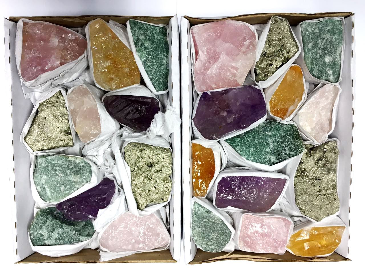 MIX OF ROUGH STONES - FLAT BOX