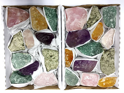 MIX OF ROUGH STONES - FLAT BOX