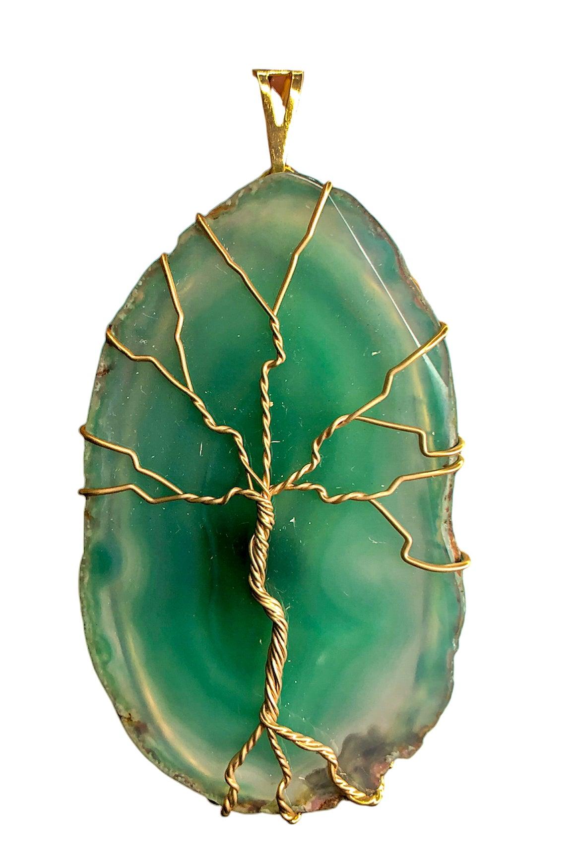 AGATE SLICE TREE PENDANTS - Nativa Gems Brazil