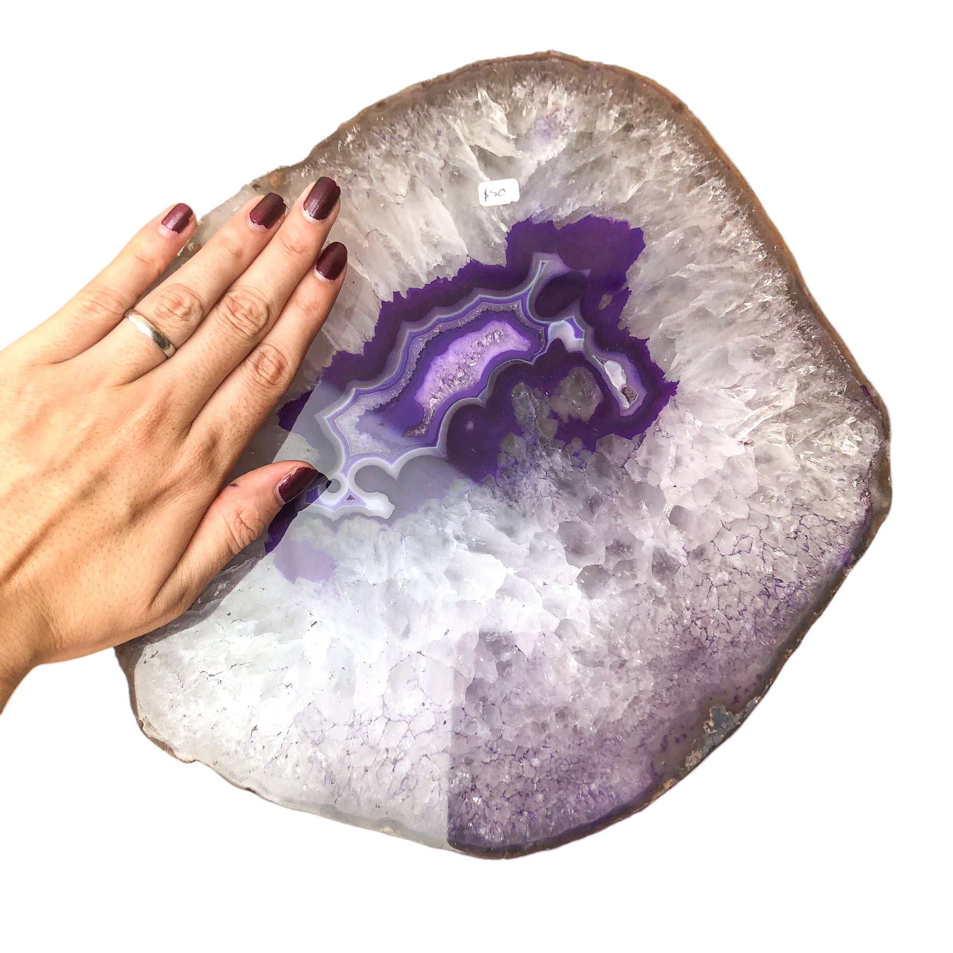 AGATE NATURAL PLATTER - LARGE - Nativa Gems Brazil