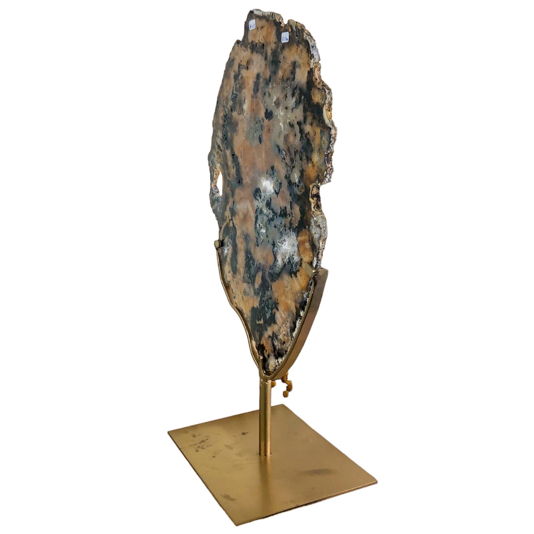 Agate Slab on Stand - Sideways