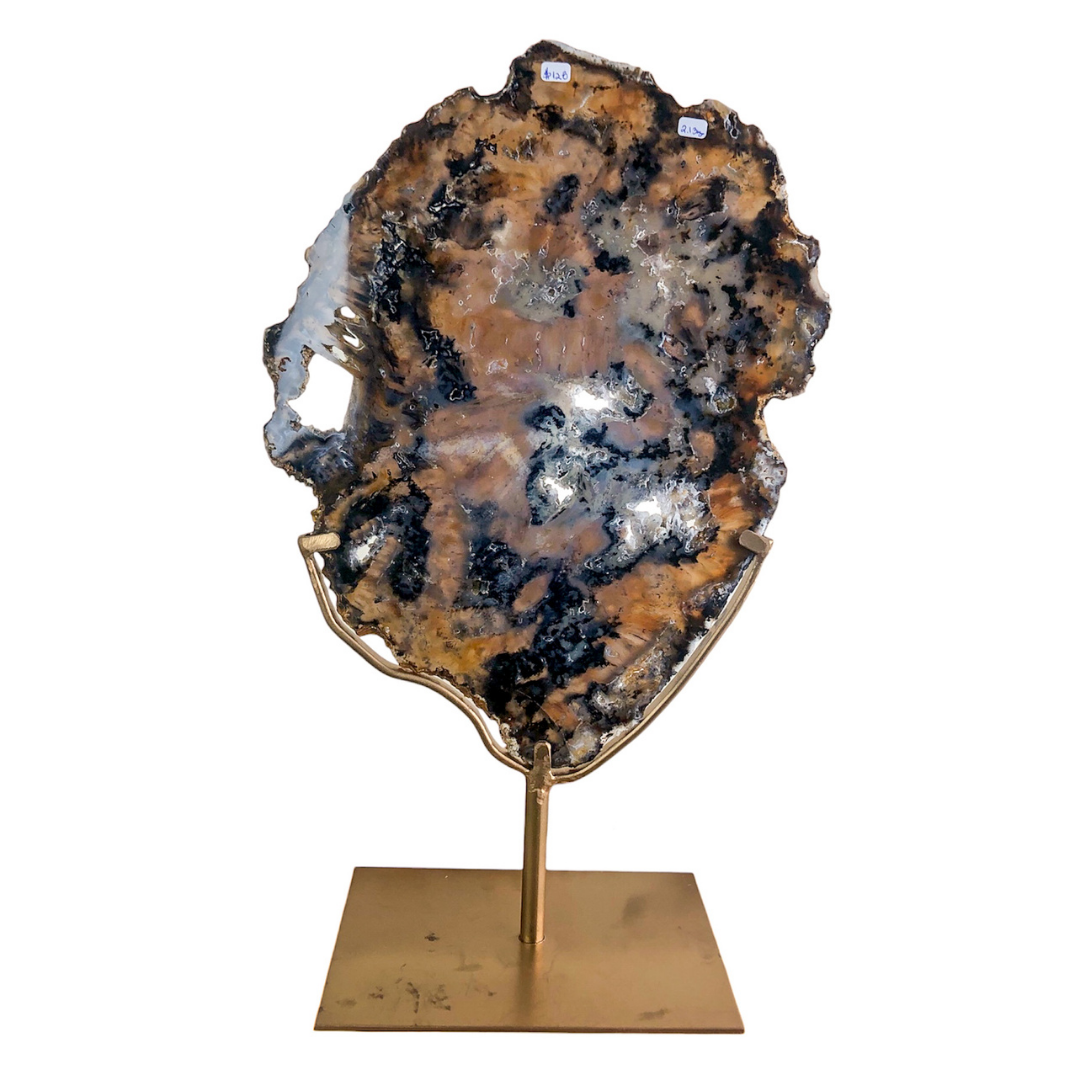 Agate Slab on Stand