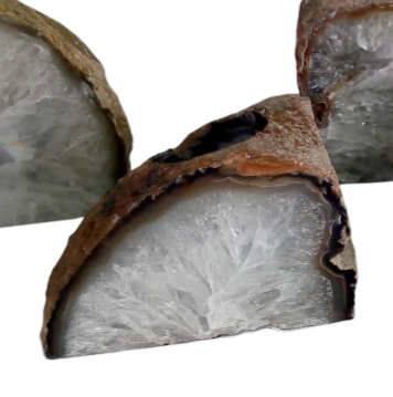 AGATE END CANDLE HOLDER- B