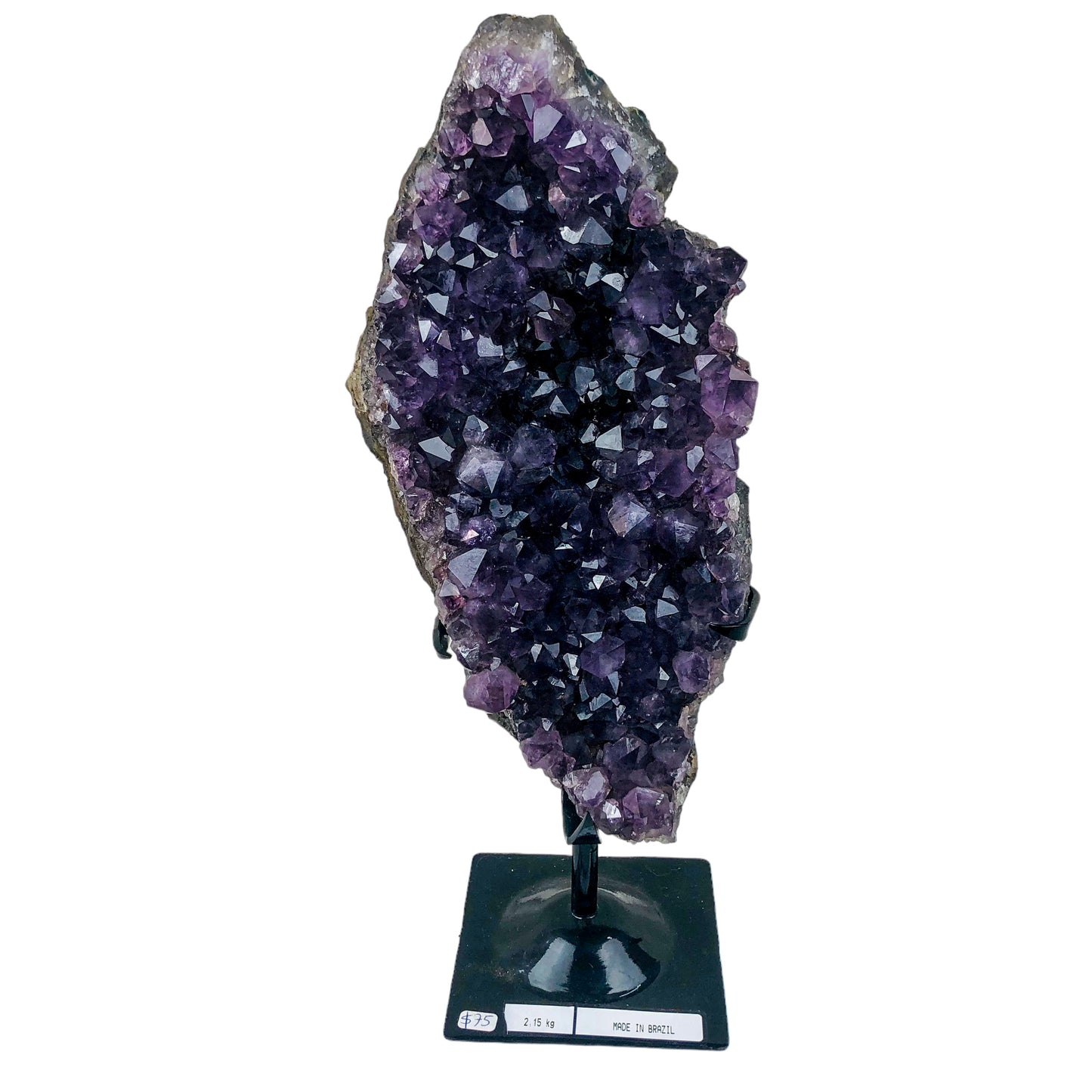 AMETHYST CLUSTER ON STAND - Nativa Gems Brazil