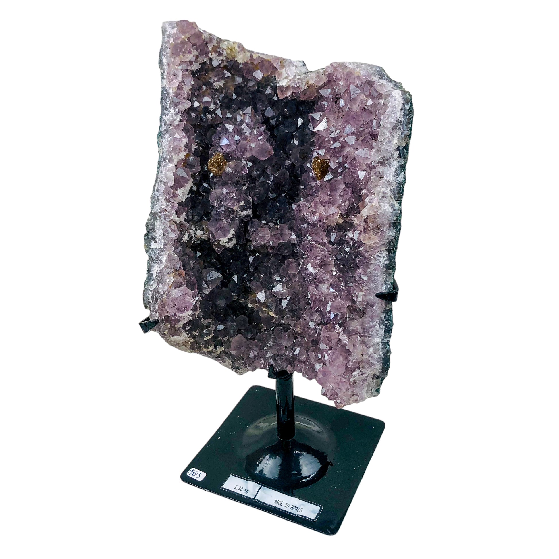 AMETHYST CLUSTER ON STAND - Nativa Gems Brazil