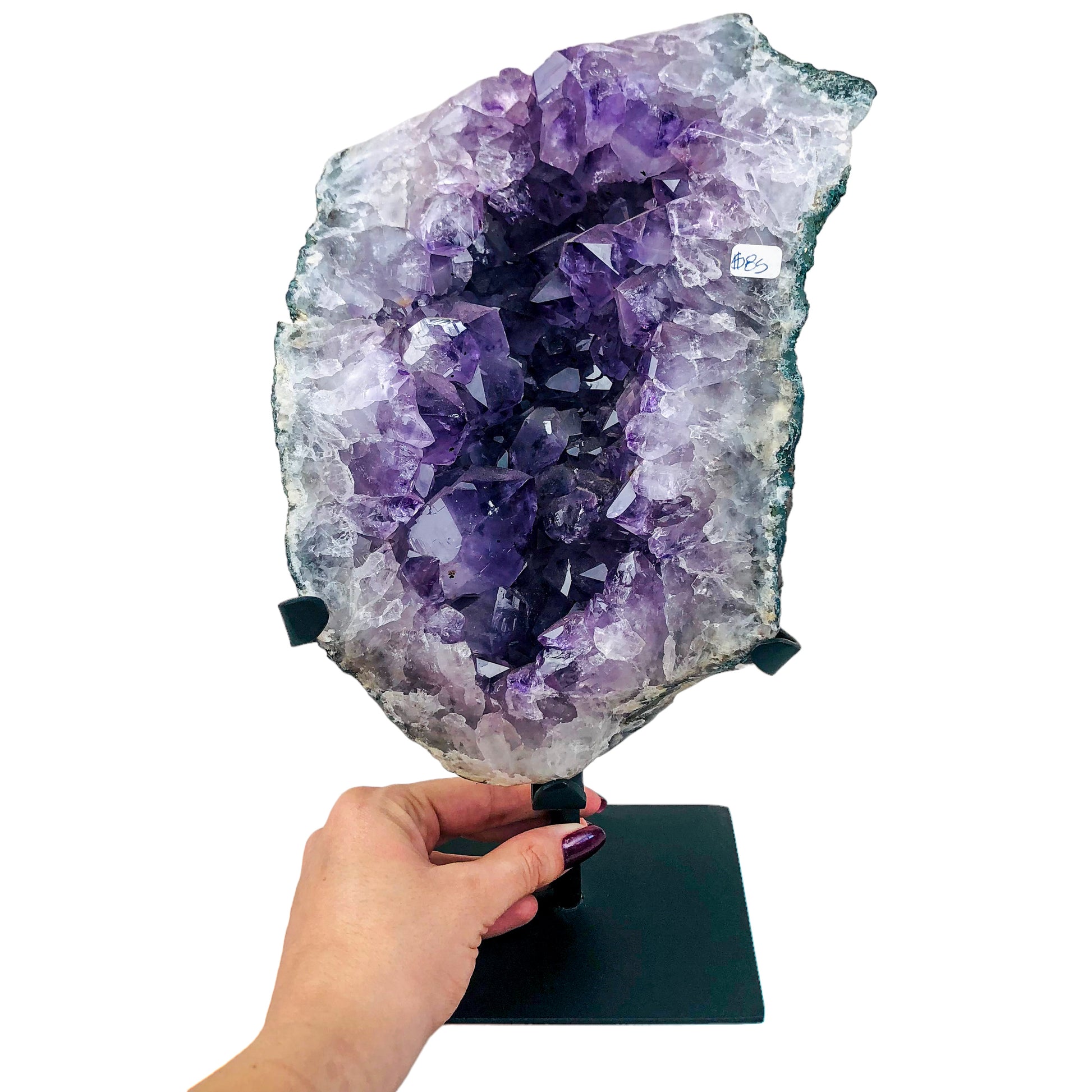 AMETHYST CLUSTER ON STAND - Nativa Gems Brazil