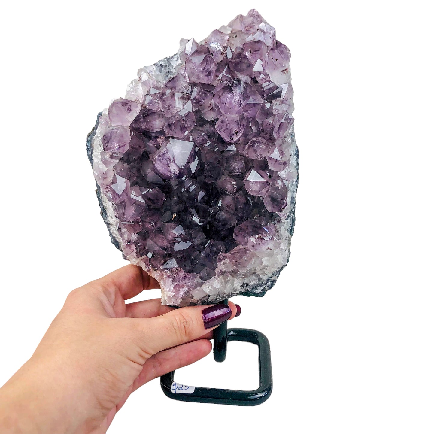 AMETHYST CLUSTER ON STAND - Nativa Gems Brazil