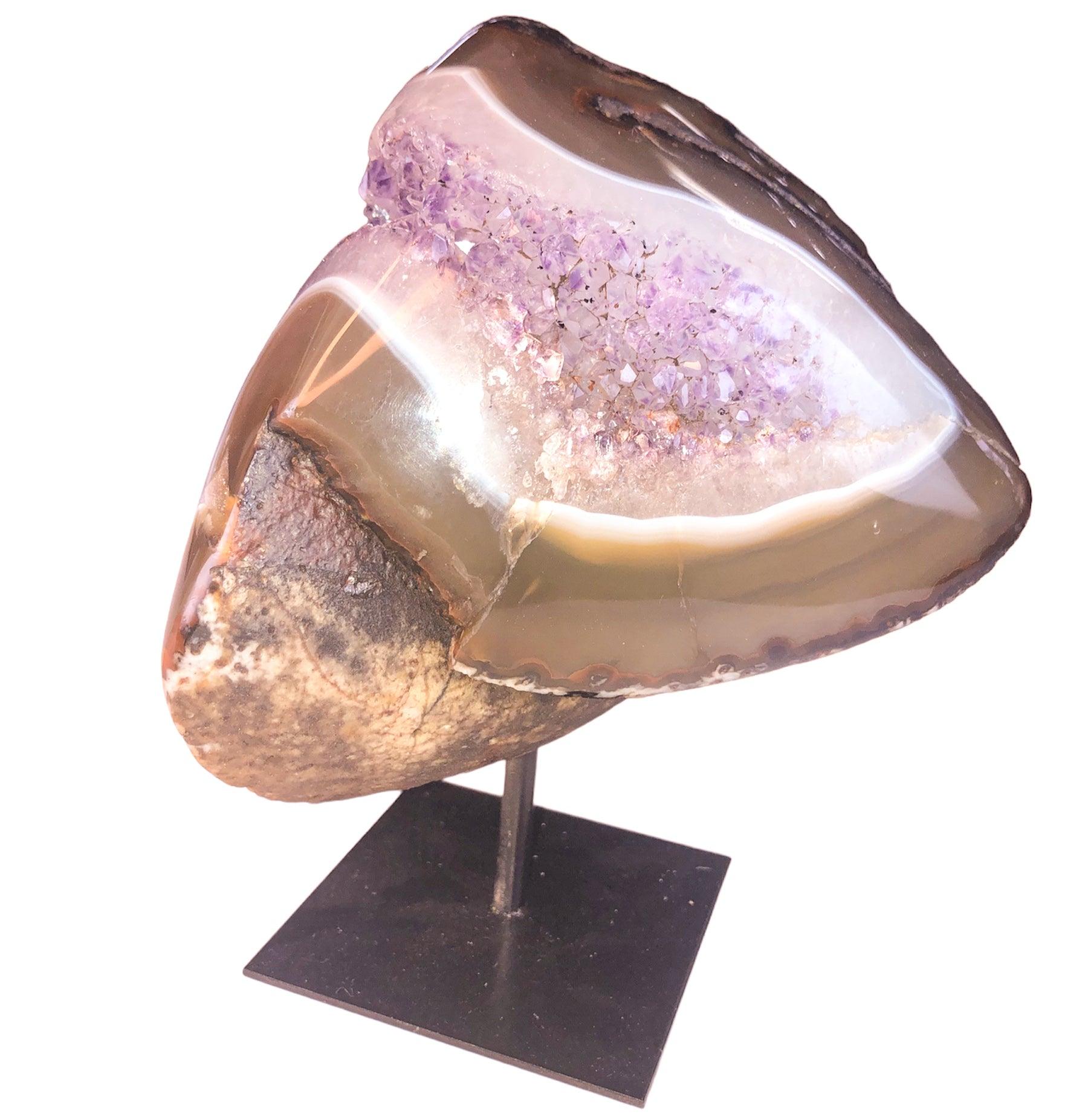 AMETHYST GEODE ON STAND - Nativa Gems Brazil