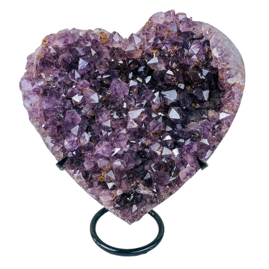 AMETHYST HEART ON STAND - Nativa Gems Brazil