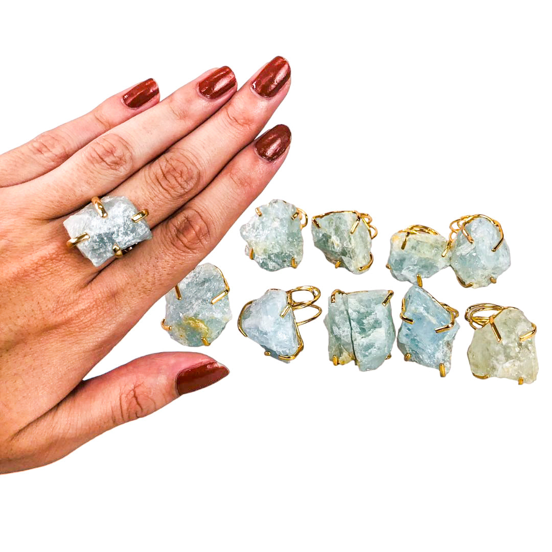 AQUAMARINE RINGS - Nativa Gems Brazil