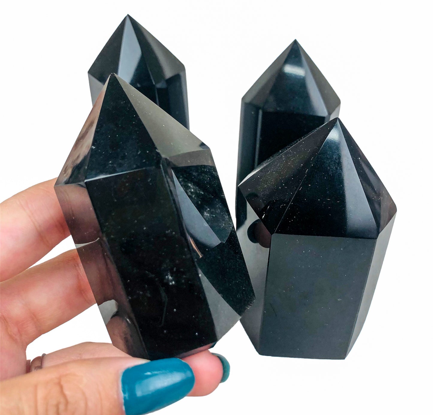 BLACK OBSIDIAN TOWERS - Nativa Gems Brazil