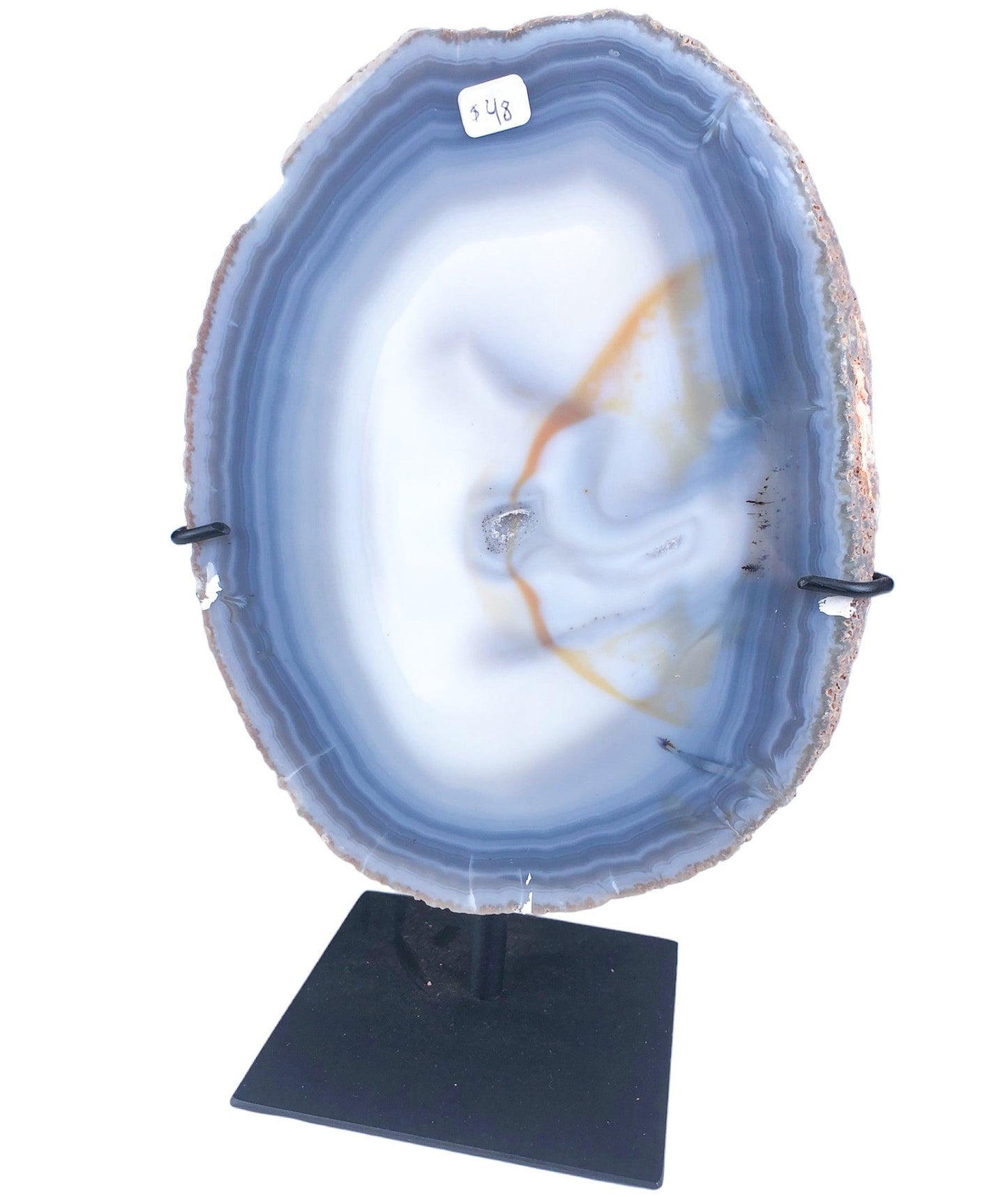 AGATE SLAB ON STAND - Nativa Gems Brazil