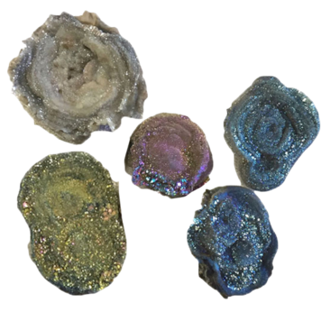 COATED CHALCEDONY DRUZY - SIZE 4