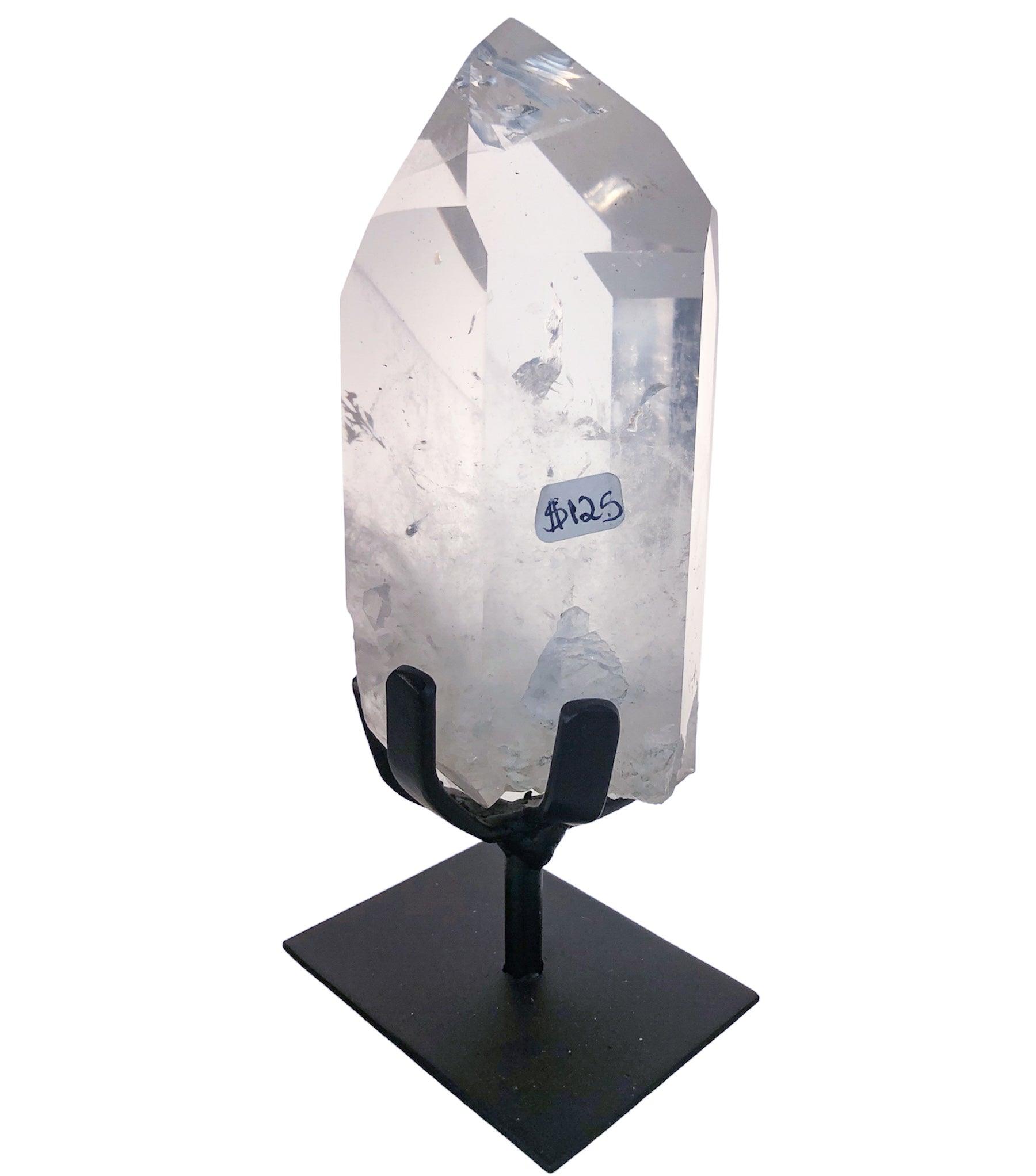 CLEAR QUARTZ ON STAND - Nativa Gems Brazil