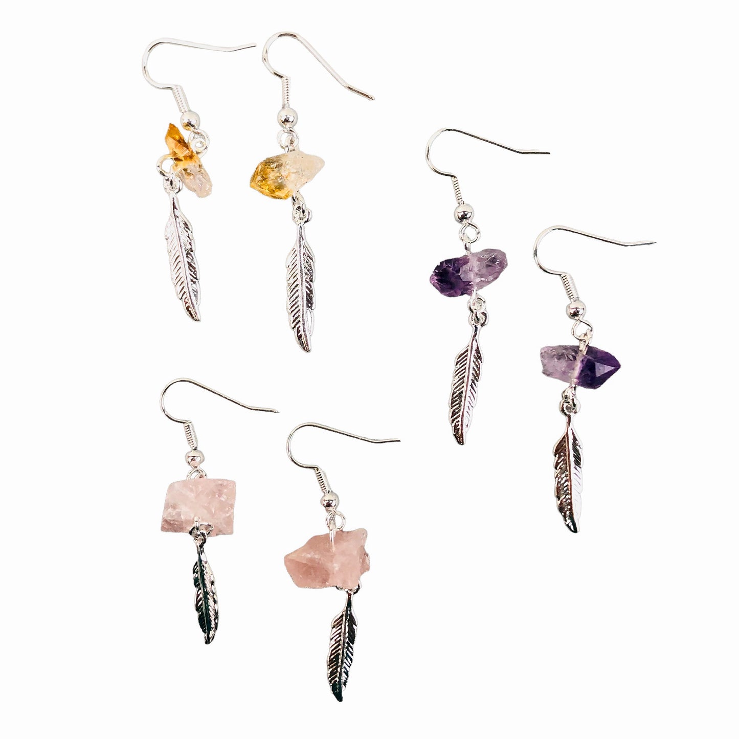 Feather Earrings - Nativa Gems Brazil