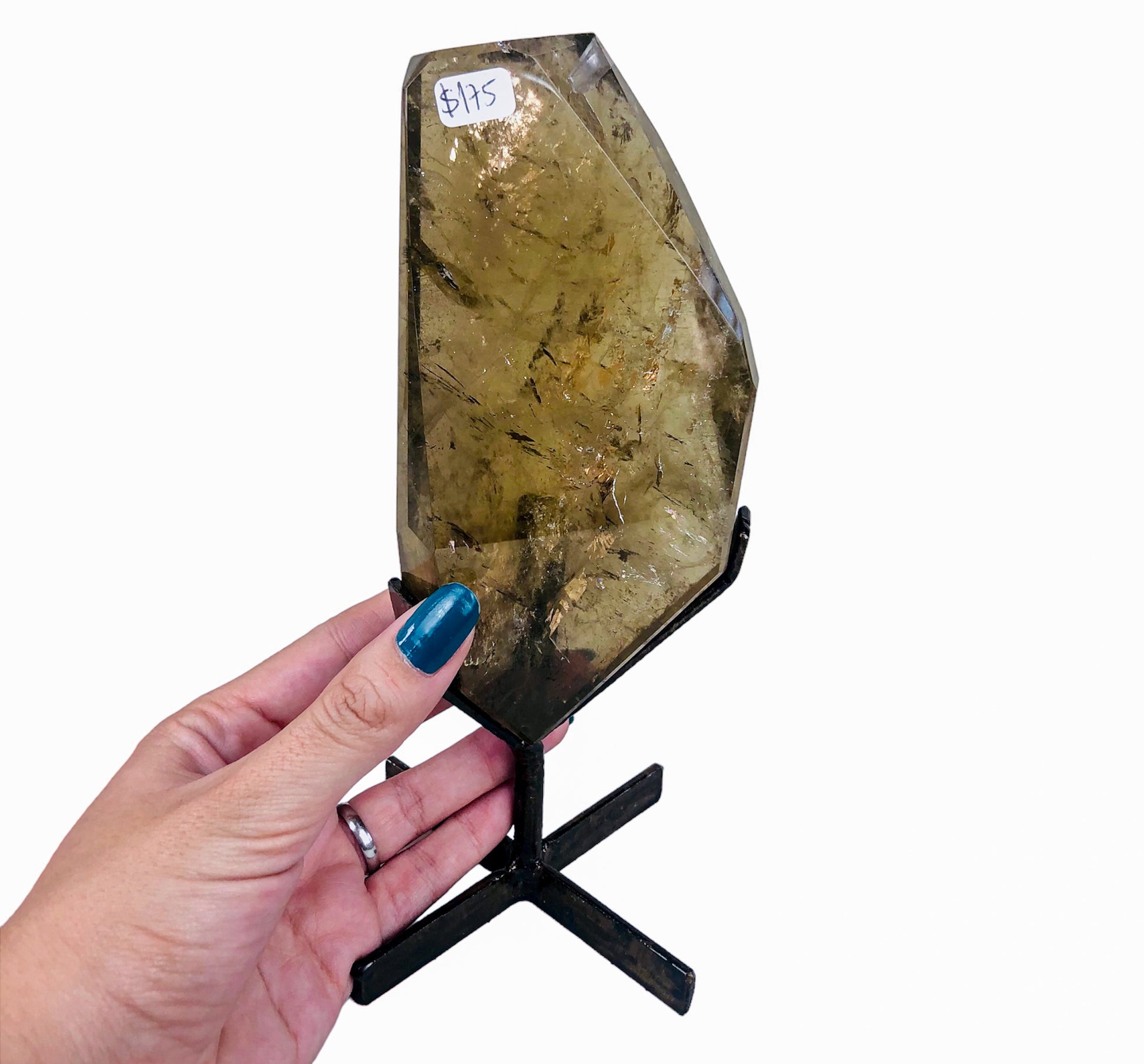 Free Form Smoky Quartz on Stand - Nativa Gems Brazil