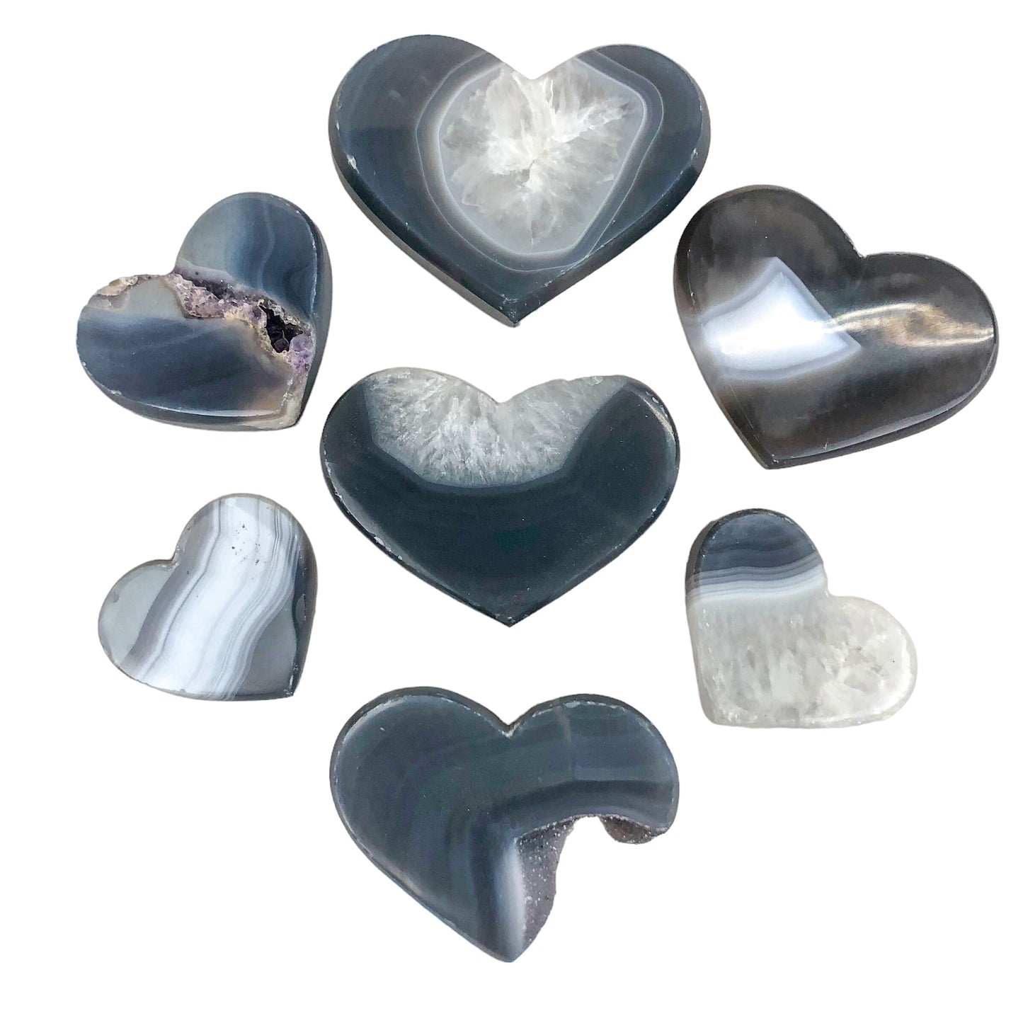 AGATE HEARTS - Nativa Gems Brazil