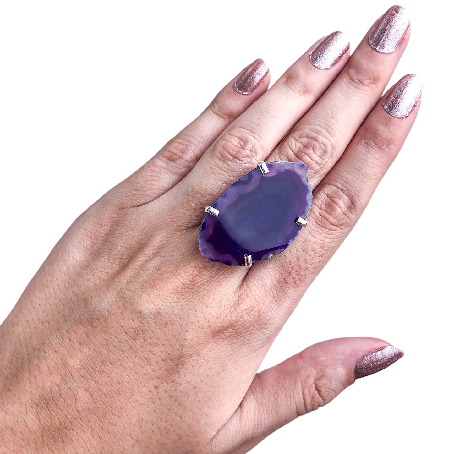 AGATE SLICE RINGS - Nativa Gems Brazil