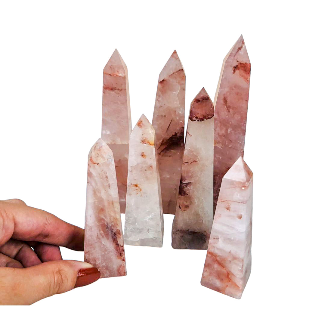 RED HEALER OBELISKS - Nativa Gems Brazil