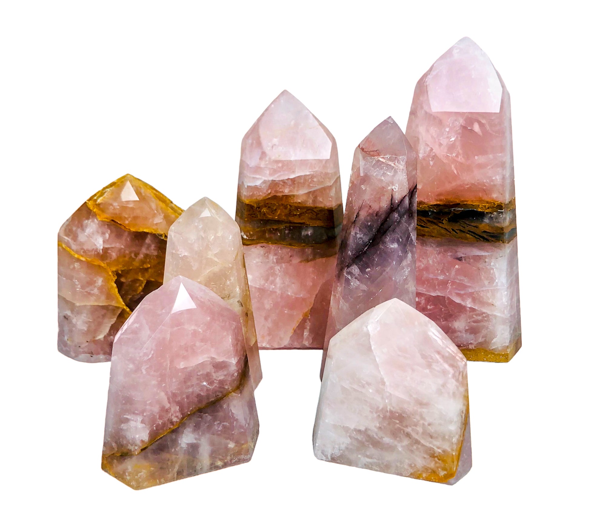 ROSE QUARTZ W/ GOLDEN HEALER - Nativa Gems Brazil