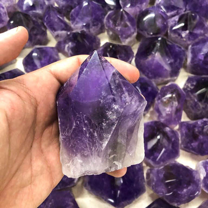 Amethyst Semi-Polished Points