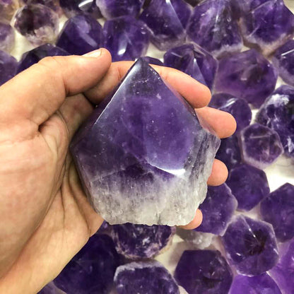 Amethyst Semi-Polished Points