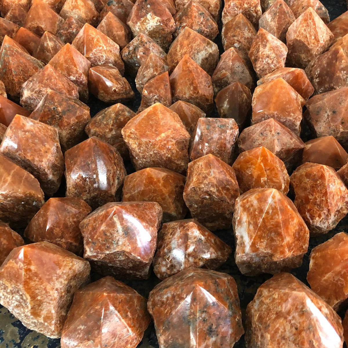 Orange Calcite Points