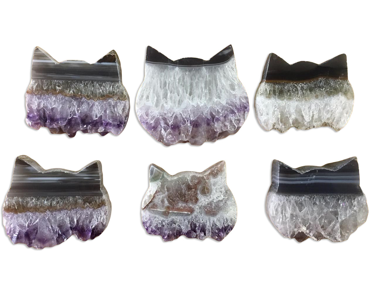Amethyst Slice Shapes from Brazil - Nativa Gems