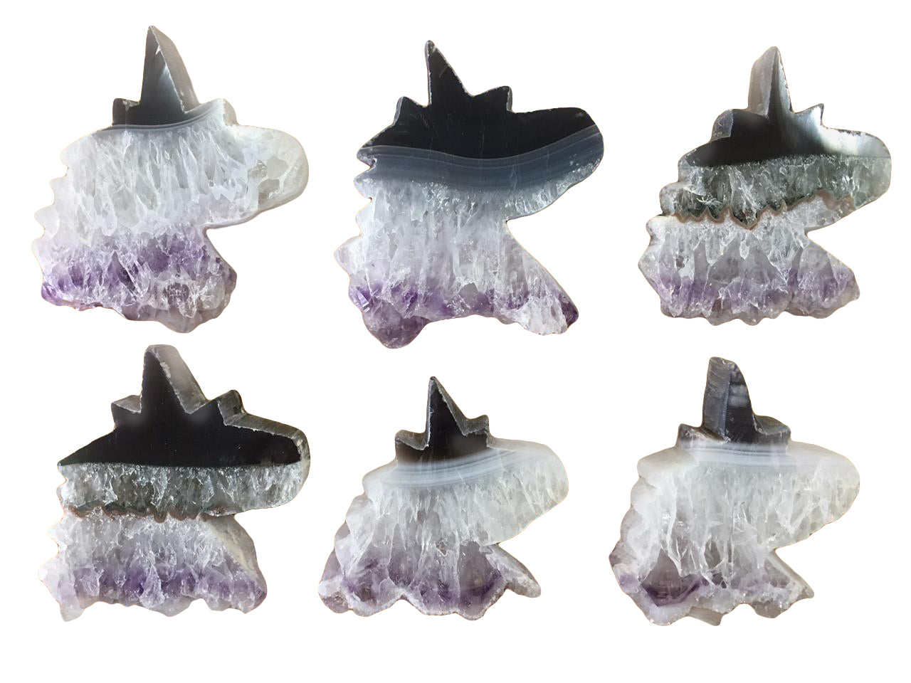 Amethyst Slice Shapes from Brazil - Nativa Gems
