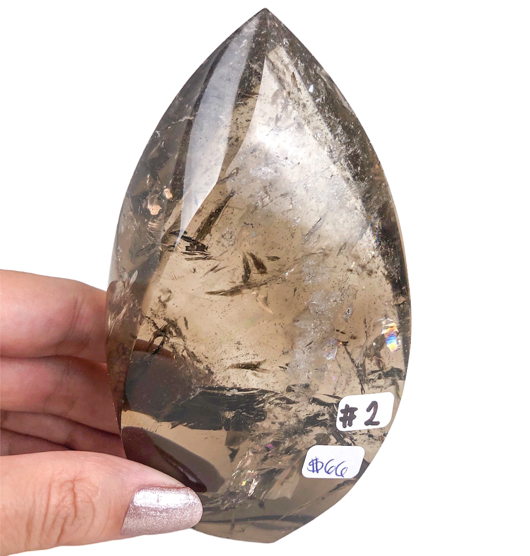 SMOKY QUARTZ FLAMES - Nativa Gems Brazil