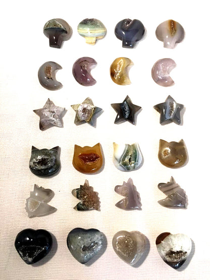 Agate Tumbled Polished Shapes from Brazil - Nativa Gems