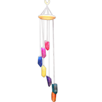 WIND CHIMES - CRACKLED QUARTZ