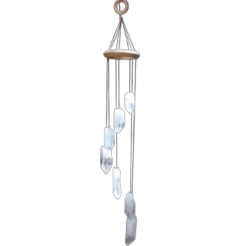 WIND CHIMES - CLEAR QUARTZ POINTS